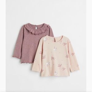 H&M 2 pack cotton jersey shirts